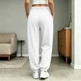 thumbnail image 5 of Annhoo Womens Joggers with Pockets Drawstring Elastic Waist Oversized Full Length Trousers Casual Workout Pants, 5 of 8
