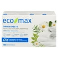 thumbnail image 1 of Eco-Max Dryer Sheets Fragrance Free 80 sheets, 1 of 1