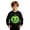 Black, variant on Boys Glow In The Dark Print Crewneck Sweatshirt Long Sleeve Fleece Winter Top