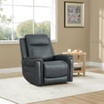 thumbnail image 3 of ReNest Dual Motor Power Recliner with Super Zero-Gravity Mode, Top-Grain Leather, USB and Type-C Charging,Navy, 3 of 25