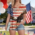 thumbnail image 7 of Leey-World 4th of July Shirts for Women America Printed Tshirt Patriotic Vintage USA Tee Tops 4th Of July Shirt Funny Women(Brick Red,2XL), 7 of 7