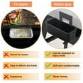 thumbnail image 6 of 2 PCS Griddle Accessories Grease Catcher for Blackstone, Silicone Grease Cup Liners for Blackstone 36" 28" 22" 17" Griddle, Reusable Grease Catcher Liner Grill Grease Tray, Durable Drip Pans, Orange, 6 of 8
