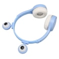 thumbnail image 4 of Children Bluetooth Headset Cute Big Eyes Children Cartoon Headphones with LED Light Microphone Blue, 4 of 8