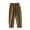 Khaki, variant on WREESH Womens Cotton Linen Pants Solid Color Pocket Lace Splicing Lantern Trousers Khaki