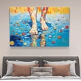 thumbnail image 4 of Abstract Art Modern Decorative Painting Feet Framed Canvas Poster Bedroom Decor Sports Landscape Office Room Decor Gift,Frame-style,12x18inch(30x45cm), 4 of 8