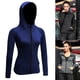 thumbnail image 1 of Chaquetas con capucha y cremallera completa para mujer Sudadera con capucha deportiva Bolsillos de manga larga raglán, 1 of 8