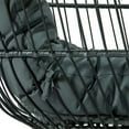 thumbnail image 5 of LeisureMod Wicker Folding Hanging Egg Swing Chair Charcoal, 5 of 12