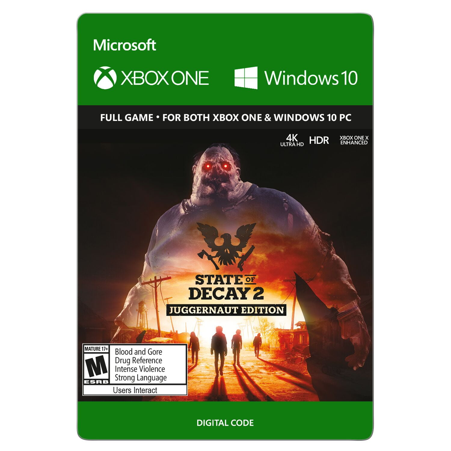 State Of Decay 2 Juggernaut Edition Xbox Game Studios Xbox One Pc Digital Download Walmart Com