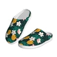 thumbnail image 2 of Lsque Tropical Fruit Pattern Womens Comfort Cotton on Scuff With Memory Foam and Anti-skid Sole Slipper-44/45, 2 of 7