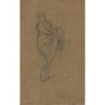 thumbnail image 2 of James Abbott McNeill Whistler 13x18 Gold Ornate Wood Frame and Double Matted Museum Art Print Titled - Standing Woman Holding Up Her Dress (C. 1872), 2 of 4