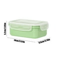 thumbnail image 3 of Uscallm under $5 Refrigerator Storage Box, Mini Refrigerator Food Storage Container, Bento Lunch Box Plastic Fresh-Keeper, Leakproof Meal Prep Box, Stackable Kitchen Organizer, 3 of 6