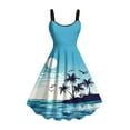 thumbnail image 2 of Vetsdori Tank Mini Dresses for Women Holiday Graphic Slip Dress Beach Summer Sleeveless,Sundress Boat Neck Ladies Dress Lightweight, 2 of 4