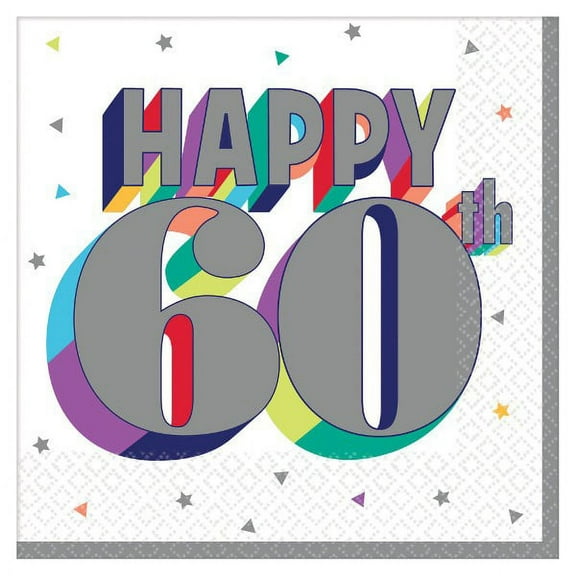 Over the Hill 'Here's to 60' Lunch Napkins (16ct)