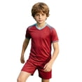 thumbnail image 3 of VOUZZA Kids Soccer Uniform Set Summer Breathable Training and Shorts 2-Piece Sporty Team Suit for Boys Girls, 3 of 6