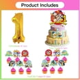 thumbnail image 3 of Baby Looney Tunes 1st Party Supplies Decoration Cake Topper Cupcake Big Number Balloon Set Birthday Decor Kit, 3 of 5