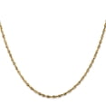 thumbnail image 2 of 10K Yellow Gold Rope Chain Styles Necklace 1.8 mm Diamond-Cut Lightweight 18 inch, 2 of 4