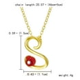 thumbnail image 2 of Jusqu'à 65% de Réduction sur les Colliers SMihono pour Femmes, Collier Lettre Rose avec Strass, Pendentif Rétro en Anglais, 2 of 2