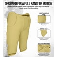 thumbnail image 3 of Exxact Sports Proline Men's Integrated Football Pants with 7 Flex Pads, Lightweight Football Practice Pants for Protection (A2XL, Vegas Gold), 3 of 7