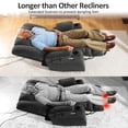 thumbnail image 4 of MCombo Oversized Triple Motor Power Lift Recliner with Adjustable Headrest for Big Tall Elderly, Fabric(Gray, Large-Wide), 4 of 11