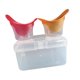 thumbnail image 5 of 2 vasos lavaojos, mantienen los ojos limpios, suaves, portátiles, para lavado ocular. Rojo y naranja, 5 of 9