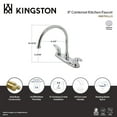 thumbnail image 7 of Kingston KB6791LLLS Legacy Two-Handle 2-Hole 8" Centerset Kitchen Faucet in Polished Chrome, 7 of 7
