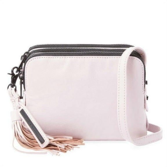 Loeffler Randall Thistle Leather Triple Zipper Crossbody Bag