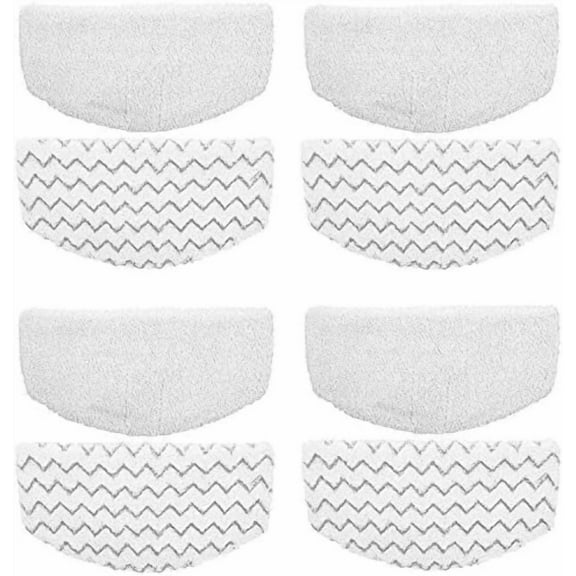 8 Pack Steam Mop Pads Replacement for Bissell Powerfresh Steam Mop 19405 1940W 1440 1544A 1806 18067 2075 Series, Model 1940 5938 19402 19408 19409, Microfiber Washable, Reusable