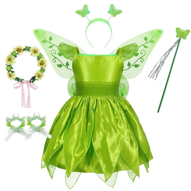 Disfraz de princesa de Disney para niñas, Tiana de Halloween, Jasmine, Tinkerbell, Frozen, Anna, regalo de cumpleaños Fivean unisex