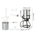 thumbnail image 4 of KFFKFF Deep Fryer for Turkey, Set of 30-qt Boiler Steamer Cooker, Outdoor Aluminum Pot for Seafood Frying, Propane Gas Boiler with 54,000 BTU Burner, Comes with Basket, Poultry Rack, 4 of 9