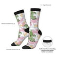 thumbnail image 4 of KLL Lilies Flowers Print Cool Socks Men's Women's Crew Socks Funny Crazy Novelty Stockings, 4 of 6