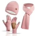 thumbnail image 5 of Eoperou 3-Piece Unisex Winter Warmth Set: Thick Knit Beanie, Scarf & Gloves - Enhanced Grip Gloves, Elastic Ear Flaps, Windproof for Outdoor Cycling & Winter Activities, 5 of 8