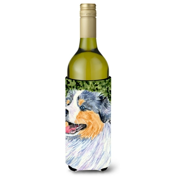 Caroline's Treasures SS8736LITERK Australian Shepherd Wine Bottle Hugger, Wine Bottle, multicolor
