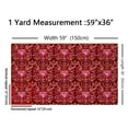 thumbnail image 3 of Feelyou Red Damask Fabric by the Yard 2 Yards, Purple Diamond Sewing Fabric, Western Romantic Home Decor Fabric by the Yard, Microfiber Bedroom Decor, 3 of 6