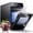 Black, variant on Patbrela Nugget Ice Maker, 40lbs/24H Chewable Pebble Nugget Ice Machine with Self-Cleaning, Touch Screen, for Home, Kitchen, Office, RV