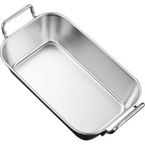 WRITWAA Stainless Steel Food Tray with Handle, Metal Serving Plate for Snacks, Meals, and Outdoor Use