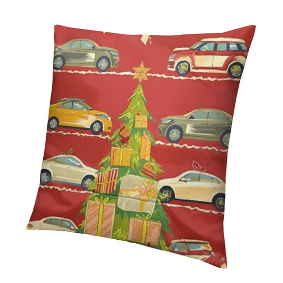 BANET Merry Christmas Pillow Covers Pillowcases Square Cushion Pillow Cover for Couch Bed Sofa Holiday 12x12in