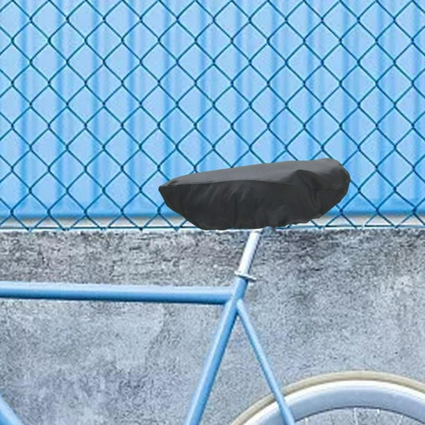 Cubierta de lluvia para asiento de bicicleta de ciclismo/Accesorios de bicicleta de montaña resistente al polvo con cordón/cojín protector a prueba de Cola Cubierta de asiento de bicicleta