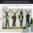 thumbnail image 4 of Tiptophomedecor Abstract Wallpaper Wall Mural - Man Or Animal?, 4 of 7