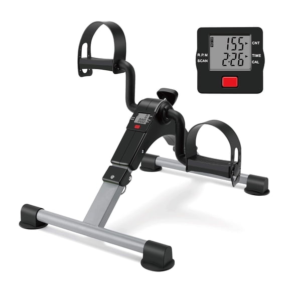 AMBICKIT Stationary exercise bicycles,Pedal Exerciser Bike Hand Arm Leg and Knee Peddler Adjustable Fitness Equipment for Seniors, Elderly Home Pedal Exercise Bike for Total Body