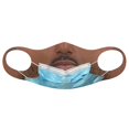 thumbnail image 4 of Máscaras divertidas con estampado de hombre para mujeres adultas, máscara facial de broma reutilizable, tela cómoda y lavable, 4 of 5