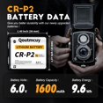 thumbnail image 3 of Batería de litio Qoutmcuy CR-P2, 6 V, 1600 mAh (paquete de 2), mejorada en 2026, 3 of 7