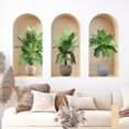 thumbnail image 3 of Macetas para Plantas Conjunto de Tres Vegetales Tropicales Verdes Maceta de Flores Pegatinas de Pared Decoración Pasillo Pegatina Autoadhesiva Decoraciones de Pared para Dormitorio, 3 of 6