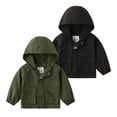 thumbnail image 3 of Paokuoon Kids Boys Raincoat Waterproof Jacket for Toddler 2-8Y Lightweight Hoodie Spring Fall Outwear, 3 of 9