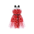 thumbnail image 2 of ITFABS Robe de Noël Sans Manches pour Bébé Fille, Col en Peluche, Flocon de Neige, Midi, 2 of 9