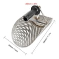 thumbnail image 4 of Pala para arena de playa con mango Extra, herramienta de detección de metales, herramienta de detección de metales para agua y agua de acero inoxidable, 4 of 5