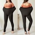 thumbnail image 4 of Plus Size Fleece Lined Tights Women Winter Thermal Pantyhose Leggings Warm Fake Translucent Sheer Stretch Stocking, 4 of 8