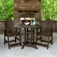 thumbnail image 2 of Highwood Furniture Hamilton 3pc Round Counter Dining Set-Finish:Weathered Acorn,Shape:Round, 2 of 10