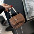 thumbnail image 2 of Bolso pequeño para mujer, estilo de textura versátil, bolso bandolera tipo sillín para otoño e invierno, 2 of 6