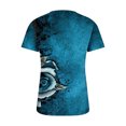thumbnail image 5 of Fiudx Ropa de Mujer Blusa Superior con Botones de Color Sólido y Cuello Redondo, Informal, Cómoda Ya La Moda para Mujer, 5 of 5
