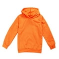 thumbnail image 5 of LTTVQM Toddler Girls Hoodies Size 9-10 Long Sleeve Winter Cute Sweatshirt Comfy Pullover Top with Pockets Trendy Hooded Sweatshirt for Teen Girls Orange 9-10 Years, 5 of 5